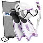 Crspsfss-pr-ml Cressi Palau Mask Fin Snorkel Set With Snorkeling 852672011682