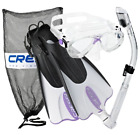 Crspsfss-pr-sm Cressi Palau Mask Fin Snorkel Set With Snorkeling 852672011675