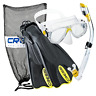 Crspsfss-yl-sm Cressi Palau Mask Fin Snorkel Set With Snorkeling 689830022750