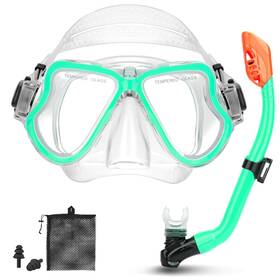 Sn16 Ctsaytl M203 Snorkeling Gear For Kids Snorkel Set With Dry Top Anti-leak Ant