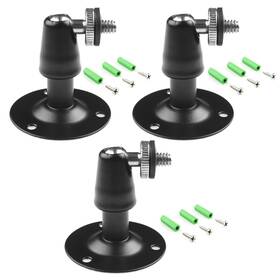 Deguangxinhg15-0030 Deguangxin Camera Bracket Mount 3 Pcs Security Wall 363.75 Cubic Centimeters Black