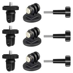 Dekeenstar Gma-01s Action Camera Tripod Mount Adapter 1/4 Inch -20 Conversion Large Black