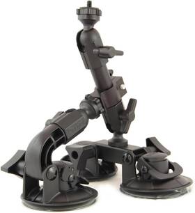 Delkin Devices 133589569405 Fat Gecko Triple Suction Camera Mount - Powerful Black