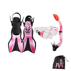 Dipuki 265 16 12 Snorkeling Gear For Kids Youth Diving Snorkel Mask Fins Set Dive Scub