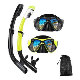 Dipuki 747165412391 Snorkeling Gear For Adults Snorkel Mask Set Scuba Diving Dry Swi