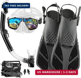 Divlmt 768484826652 Snorkeling Gear For Adults With Fins Scuba Diving Adult Professional Travel