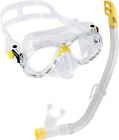 Dm1000061 Cressi Marea Vip Mask Top Snorkel Combo Yellow 843607039628