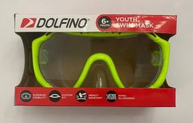 Dolfino 195194013001 Mask Green Ages 6 Youth Impact Resistant Latex Free Custom Fit