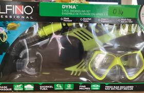 Dolfino 889834164436 Dolling Professional 5 Piece Snorkeling Set