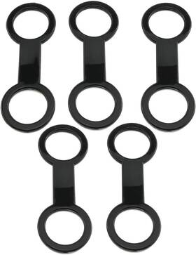 Ssksdssm-5 E-outstanding Silicone Snorkel Keeper 5pcs Black Scuba Diving M