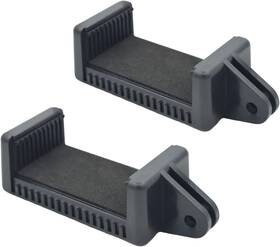 4351560604 Eforlike 2 Pack Universal Smartphone Holder With Gopro Style Mount Attachment For Black