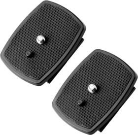 Erduoduo 202004212120 2 Pack Qr Plate 43x43mm Quick Release Replacement For Velbon Black