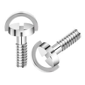 603490 Euphhonycs 2pcs 1/4-20 Thread D-ring Stainless Steel Camera Fixing Screws Tripod