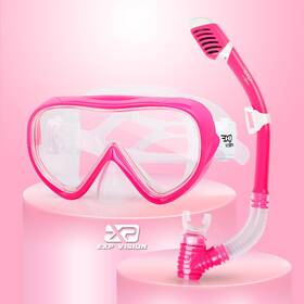 1700kt Exp Vision Kids Snorkel Set Child Diving Mask Anti-fog Swimming Goggles Dry Chi