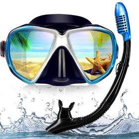 Exp Vision 680465972878 Adult Snorkel Set Professional Snorkeling Gear Panoramic Anti-fog Diving Gog