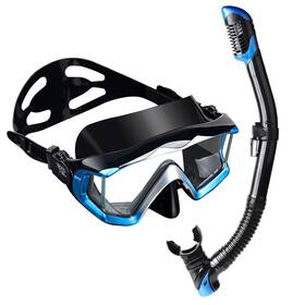 Exp Vision 762704501954 Snorkel Set Pano 3 Adult Snorkeling Gear Professional Anti-fog Mask