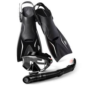 Exp Vision 782912261426 Adult Snorkel Set Panoramic Dive Mask Dry Top Fins Travel Bag Exp Vision 782912261426 Adult Snorkel Set Panoramic Dive Mask Dry Top Fins Travel Bag