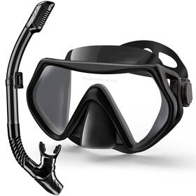 Ezire 743623220065 Snorkeling Gear For Adults Drytop Snorkel Set Scuba Diving Mask 180 Panoram Ezire 743623220065 Snorkeling Gear For Adults Drytop Snorkel Set Scuba Diving Mask 180 Panoram