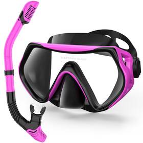 Ezire 796288452326 Snorkeling Gear For Adults Dry-top Snorkel Set Scuba Diving Mask 180 Panora