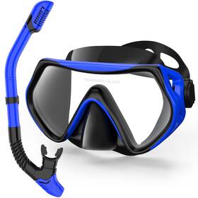 Ezire 796288452357 Snorkeling Gear For Adults Drytop Snorkel Set Scuba Diving Mask 180 Panoram
