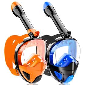 Ezire 796926196223 Full Face Snorkel Mask For Adults Teen Snorkeling Gear With Detachable Camer