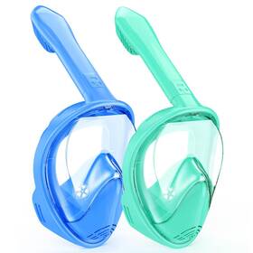 Ezire 796926773882 Kids Snorkel Mask Full Face Snorkeling Gear For 2-14 With Camera Mount
