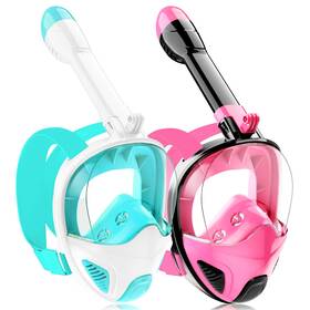 Ezire 796926774025 Full Face Snorkel Mask For Adults Teen Snorkeling Gear With Detachable Camer