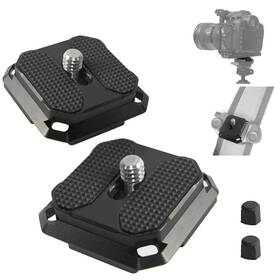 6462474 Fifield 2 Pack Quick Release Plate 38mm Arca-swiss Type Qr Square Camera 38 Mm