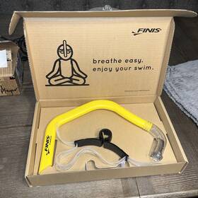 Finis 616323200166 Freestyle Center-mount Swimming Snorkel Yellow Adult