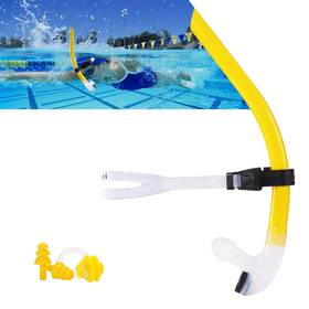 Fi-yyg002-yellow-bjes Focevi Swim Snorkel For Lap Swimming No Loud Gurgling Noise Hurt Forehead Slip