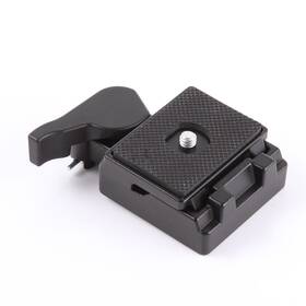 200pl-14 Focusfoto Sunax051 Quick Release Plate With Clamp Adapter For Manfrotto Black