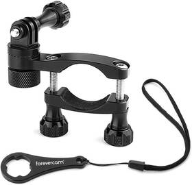 Forevercam 631473854144 Bike Handlebar Mount For Gopro 360 Rotation And Lock Any Black