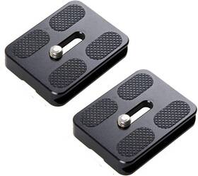 Pu50 Fotasy 2 Packs 50mm Arca Swiss Plate 50 Mm Qr Quick Release Black