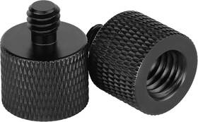 Frgyee 791405251868 2 Pack 3/8 Inch Female To 1/4 Male Screw Adapter Thread For Tripod Aluminum
