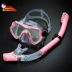 4q3s4z0810 Gerrit Snorkel Set Professional Scuba Diving Mask Snorkeling Adult Silicone Skirt A