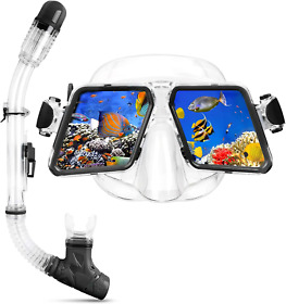 Giemit Snorkel Set Adult Snorkeling Gear For Adults Mask Anti Fog Panoramic