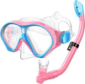Gintenco 445050657690 Kids Snorkel Set Diving Mask And Dry Top Combo For Junior Youth