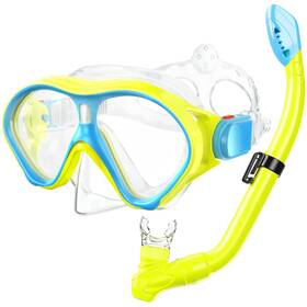 Hu-xi-111 Gintenco Kids Snorkel Set Diving Mask For Children As Unisex Swimming Goggles A