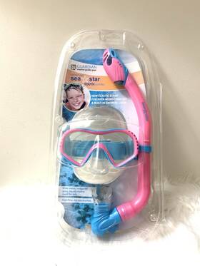 Guardian 811740031397 Youth Sea Star Snorkeling Combo Pack In Pink/aqua Size Os New
