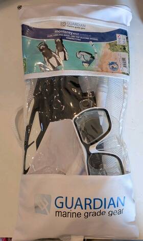 Guardian Scuba 811750032100 New Monterey Dry Adult Snorkeling Set Small/medium Size 4-8.5 Eu 36-42