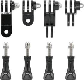 Haoyou 744591828451 3-way Adjustable Extension Pivot Arm Straight Joints Adapter Mount Kit Black