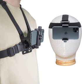 Hy-398 Haoyou Mobile Phone Chest Strap Mount Harness And Head Holder Kit For Black