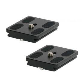 Pu-50-2 Harwerrel 50mm Quick Release Plate Fits Arca-swiss Standard For Camera Black
