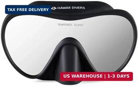 Hawaii Divers Llc 810189440913 Deep Sea Mirrored - Adult Snorkel Mask Tempered Glass L