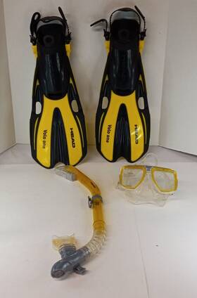480307-sfylsm-11th Head Tarpon/barracuda Dry/volo One Adult Snorkeling Set Sm 3.5/6 New W Mesh Bag