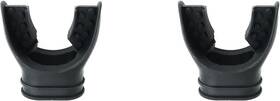 40832-sdbssm-b2 Heyous 2pcs Scuba Diving Black Silicone Octopus Snorkel Mouthpiece Color Tab And R