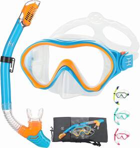 Hh Hhao Sport 445034337327 Snorkeling Gear For Kids With Foldable Silicone Full Dry Snorkel S