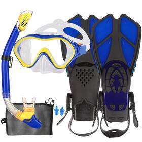 Hh Hhao Sport Hsp-m5101-3-dby Kids Mask Fins Snorkel Set Snorkeling Packages With Diving Mas