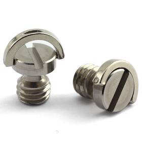 Hj Garden Cads-3816x10-2 2pcs 3/8-16 Thread D-ring Stainless Steel X 10mm Silver