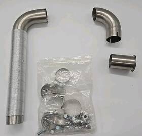 Hmf 626230000301 Swamp Snorkel Kit Stainless Steel Atv Utv Exhaust Accessory